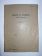 Onderhoudsboekje voor voertuig (L.Form. 15192), Ophalen of Verzenden, Landmacht, Nederland, Overige typen