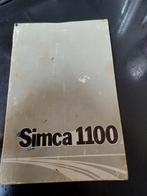 Simca 1100 instructieboekje, Ophalen of Verzenden