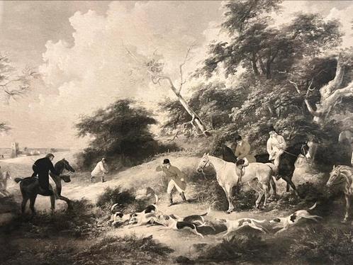 The Death of The Fox - Italy, Antiek en Kunst, Kunst | Schilderijen | Klassiek, Ophalen of Verzenden