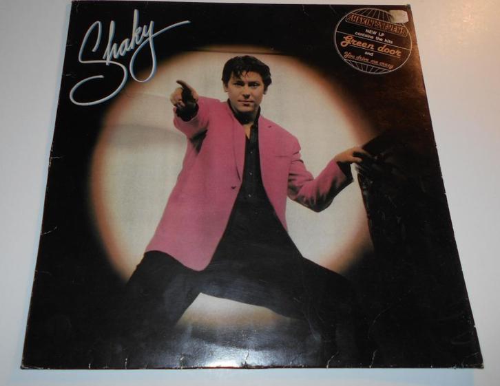 LP- SHAKIN STEVENS - SHAKY - 1981, Cd's en Dvd's, Vinyl | Pop, Gebruikt, 1980 tot 2000, Overige formaten, Ophalen of Verzenden