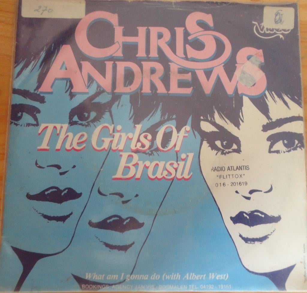 Chris Andrews > The girls of Brasil, Gebruikt, 7 inch, Single, Ophalen of Verzenden