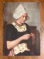 Volendamsch meisje door Louis Soonius, Ophalen of Verzenden, 1940 tot 1960, Ongelopen, Klederdracht