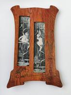 Art nouveau hout lijst afbeelding Franz Hanfstaengl engel, Antiek en Kunst, Verzenden