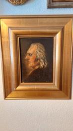 Portret schilderij antiek man 43x36, Antiek en Kunst, Kunst | Schilderijen | Klassiek, Ophalen