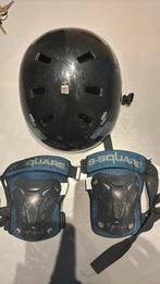 Helm 56-58 cm en kniebeschermers, Gebruikt, Kinderen, Bescherming, Ophalen