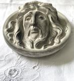 Antiek Jezus Christus Gezicht Keramiek, Ophalen of Verzenden