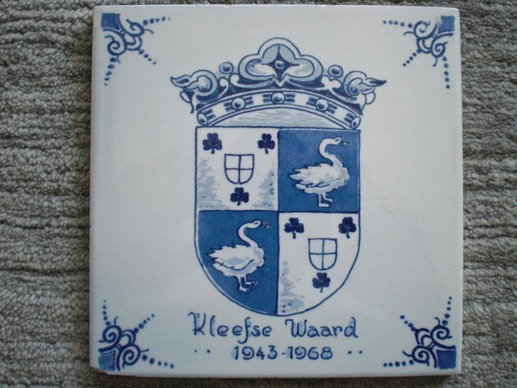Delft Blauwe Tegel Kleefse Waard Arnhem 1943-1968, Antiek en Kunst, Antiek | Wandborden en Tegels, Ophalen of Verzenden