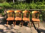 4 grenen stoelen, Antiek en Kunst, Antiek | Meubels | Stoelen en Banken, Ophalen