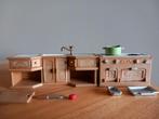 Sylvanian families keukenset compleet/fornuis/aanrecht, Ophalen of Verzenden, Gebruikt