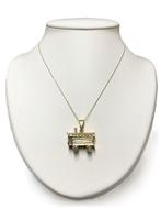 Gouden Kettinghanger Woonwagen Huisje Op Wielen -12 g Goud, Sieraden, Tassen en Uiterlijk, Kettinghangers, Overige voorstellingen