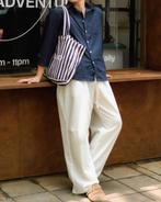New 100% - Linen Wide-Leg Pants – Size L, Relaxed Fit, Kleding | Heren, Ophalen of Verzenden, Nieuw, Maat 52/54 (L), Wit