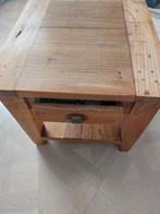 Bijzettafel teak., Ophalen, Gebruikt, 50 tot 100 cm, Vierkant