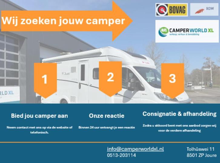 Verkoopbemiddeling Campers & Caravans Gezocht!, Caravans en Kamperen, Verhuur