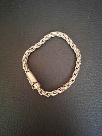 Zilveren armband 18,5 cm beschikbaar voor biedingen