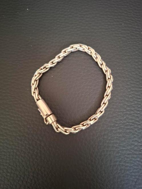 Zilveren armband 18,5 cm, Sieraden, Tassen en Uiterlijk, Armbanden, Zo goed als nieuw, Zilver, Zilver, Ophalen