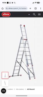 Altrex 3x10 Ladder AR 3070 - Inschuifladder, Doe-het-zelf en Verbouw, Ladders en Trappen, Ophalen, Gebruikt, Ladder, Opvouwbaar of Inschuifbaar
