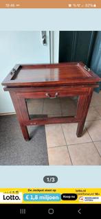 Onbeschadigd theekastje (niet zoals op de foto dus), Huis en Inrichting, Tafels | Sidetables, Ophalen, Zo goed als nieuw, 25 tot 50 cm
