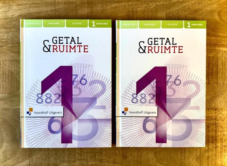 Getal & Ruimte 1 HAVO/VWO Deel 1 & 2. Wiskunde 12e editie., Boeken, Schoolboeken, Nieuw, Wiskunde B, VWO, Ophalen of Verzenden
