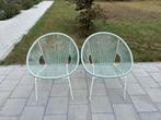 Tuinstoelen (draadstoel), Tuin en Terras, Tuinstoelen, Ophalen, Gebruikt, Kunststof, Stapelbaar