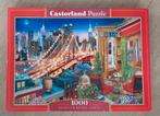 Castorland Puzzel - Brooklyn Bridge Lights - 1000 Stukjes, Ophalen of Verzenden, 500 t/m 1500 stukjes, Zo goed als nieuw, Legpuzzel