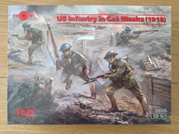 1:35 1/35 ICM US Infantry in Gas Masks (1918) beschikbaar voor biedingen
