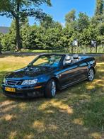Saab 9-3 2.0 Turbo Aero Cabrio AUT 2004 Blauw, Auto's, Saab, Automaat, 1998 cc, Beige, Cabriolet