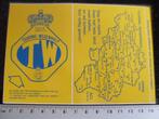 8x sticker TW touring wegenhulp logo belgie anwb, Verzenden, Zo goed als nieuw, Bedrijf of Vereniging