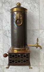Antieke kraantjeskan (koper messing) + kooltjeslade (1820), Antiek en Kunst, Antiek | Koper en Brons, Ophalen of Verzenden, Koper