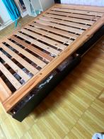 Mandal Bed 140x200 + Nieuw Ikea Matras, Huis en Inrichting, Ophalen, Bruin, Tweepersoons, 140 cm