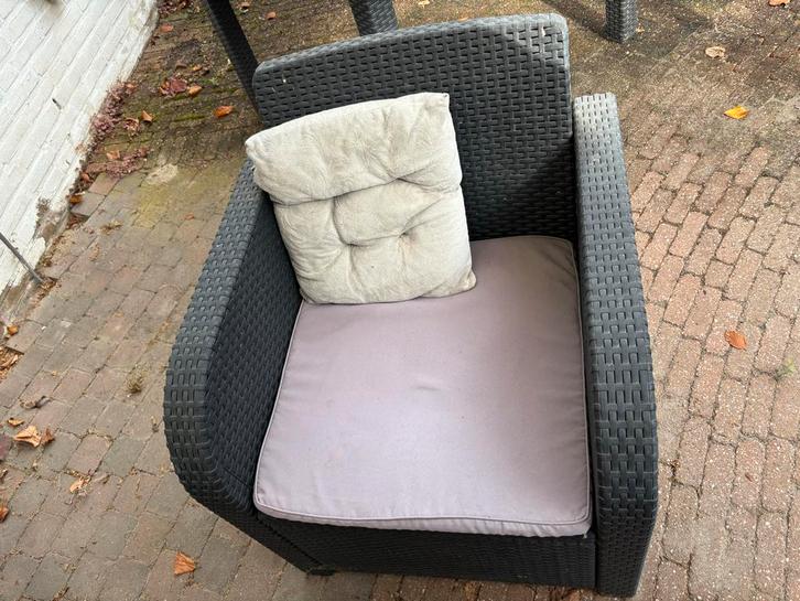 Mooie Wicker Tuinset - 4 Zitplaatsen, Tuin en Terras, Tuinsets en Loungesets, Zo goed als nieuw, Tuinset, Wicker, 4 zitplaatsen