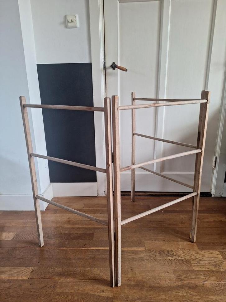 Vintage Houten Wasrek - Charmant en Praktisch! Brocante, Huis en Inrichting, Overige Huis en Inrichting, Gebruikt, Ophalen of Verzenden
