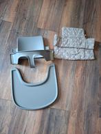 Grijze Stokke babyset, playtray en kussen, Kinderen en Baby's, Ophalen