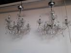 2 x dezelfde kroon luchters kunstof 45.00 p.s, Huis en Inrichting, Lampen | Kroonluchters, Ophalen of Verzenden, Zo goed als nieuw