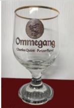4 Ommegang bierglazen Keizer Karel 33 cl., Ophalen of Verzenden, Zo goed als nieuw, Glas of Glazen, Overige merken