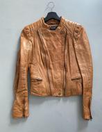 Echt bruin leren jasje van de Zara, Kleding | Dames, Jassen | Zomer, Verzenden, Zo goed als nieuw, Maat 38/40 (M), Bruin