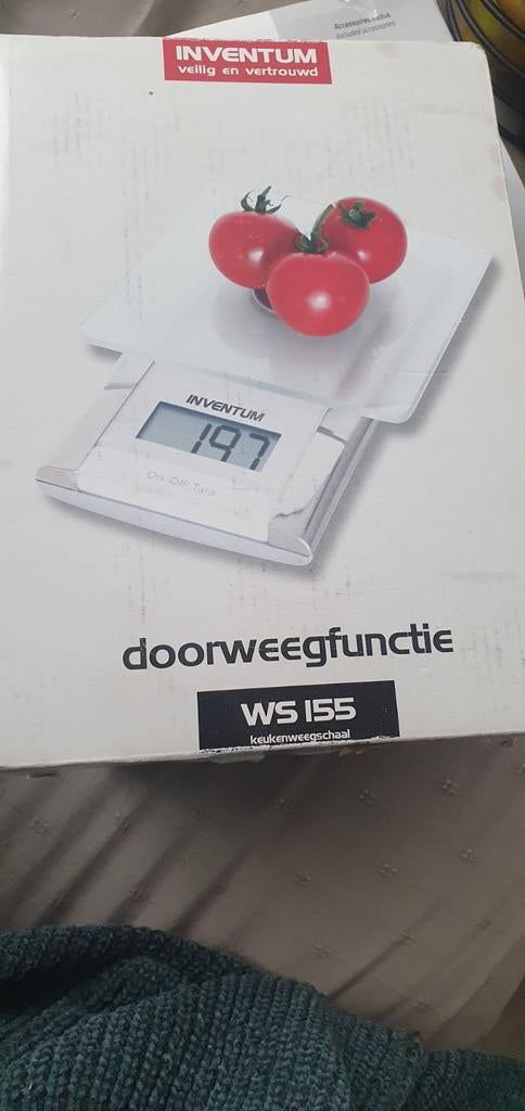 Inventum WS155 Keukenweegschaal - Nieuwstaat!, Minder dan 10 kg, Keukenweegschaal, 1 tot 500 gram, Nieuw