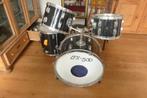 donkerblauw drumstel zonder bekkens aangeboden voor 100 euro, Muziek en Instrumenten, Ophalen, Gebruikt, Overige merken