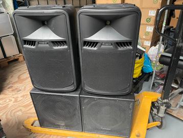 SET NIEUW AUDIOPHONY 2x SR12P Toppen 2x D15S Subs 1,2Kw RMS beschikbaar voor biedingen
