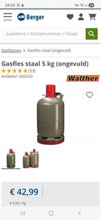 3 Gasflessen: 5kg, Duits & Nederlands, Ophalen, Gebruikt