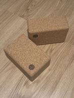 Two Large Yoga Blocks (Cork) - 22,7x15x10cm - 1kg, Ophalen of Verzenden, Nieuw, Yoga-accessoire