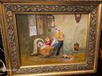 Olieverfschilderij: Moeder en Kind door B. Pieters, Antiek en Kunst, Ophalen of Verzenden