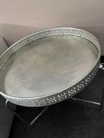 Tafel bijzettafel, Huis en Inrichting, Tafels | Bijzettafels, Minder dan 55 cm, Rond, Ophalen of Verzenden, Zo goed als nieuw