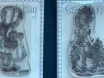 Clear stamps Sarah Kay. 2 stuks, gebruikt. Meisjes, Hobby en Vrije tijd, Ophalen of Verzenden, Gebruikt, Clearstamp