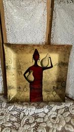 Prachtige Glas schaal Afrika, Huis en Inrichting, Woonaccessoires | Schalen en Manden, Schaal, Vierkant, Ophalen of Verzenden