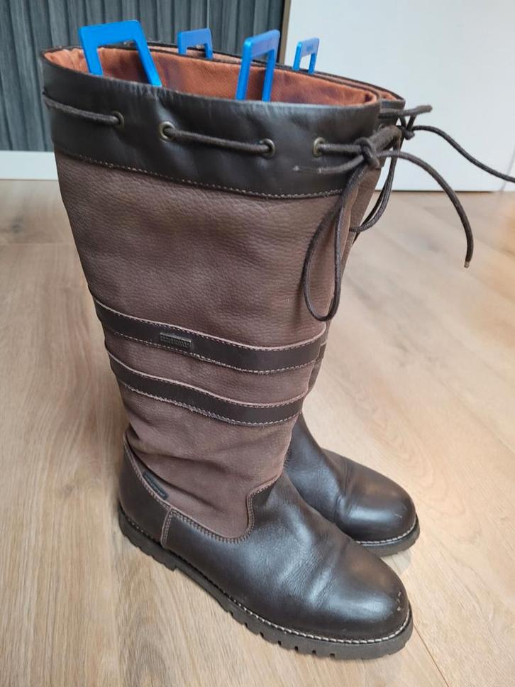 Human Nature Leren Laarzen - Waterdicht mt 40, Kleding | Dames, Schoenen, Gedragen, Hoge laarzen, Bruin, Ophalen of Verzenden