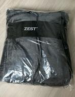 Nieuw zest fleece plaid grijs ecru 125 x 150 cm, Huis en Inrichting, Woonaccessoires | Plaids en Woondekens, Ophalen of Verzenden