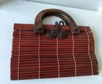handgemaakte bamboe handtas, Sieraden, Tassen en Uiterlijk, Tassen | Damestassen, Verzenden, Zo goed als nieuw, Handtas