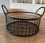 Nieuw metalen broodmand zwart van h&m, Overige materialen, Mand, Rond, Nieuw