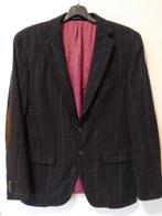 Gant Overcheck H-Bone Blazer Colbert Navy, Kleding | Heren, Maat 52/54 (L), Zwart, Ophalen of Verzenden, Zo goed als nieuw