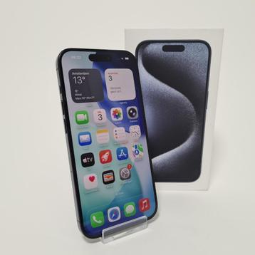 Apple iPhone 15 Pro 128GB Blauw Titanium | Accu 90% beschikbaar voor biedingen